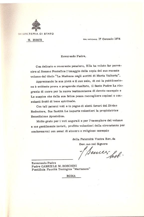 Maria Valtorta: dicono di lei...(terza parte)