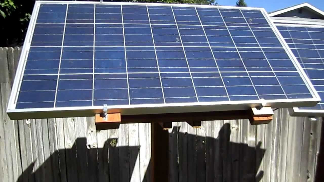 DIY Solar Panel Rack - YouTube
