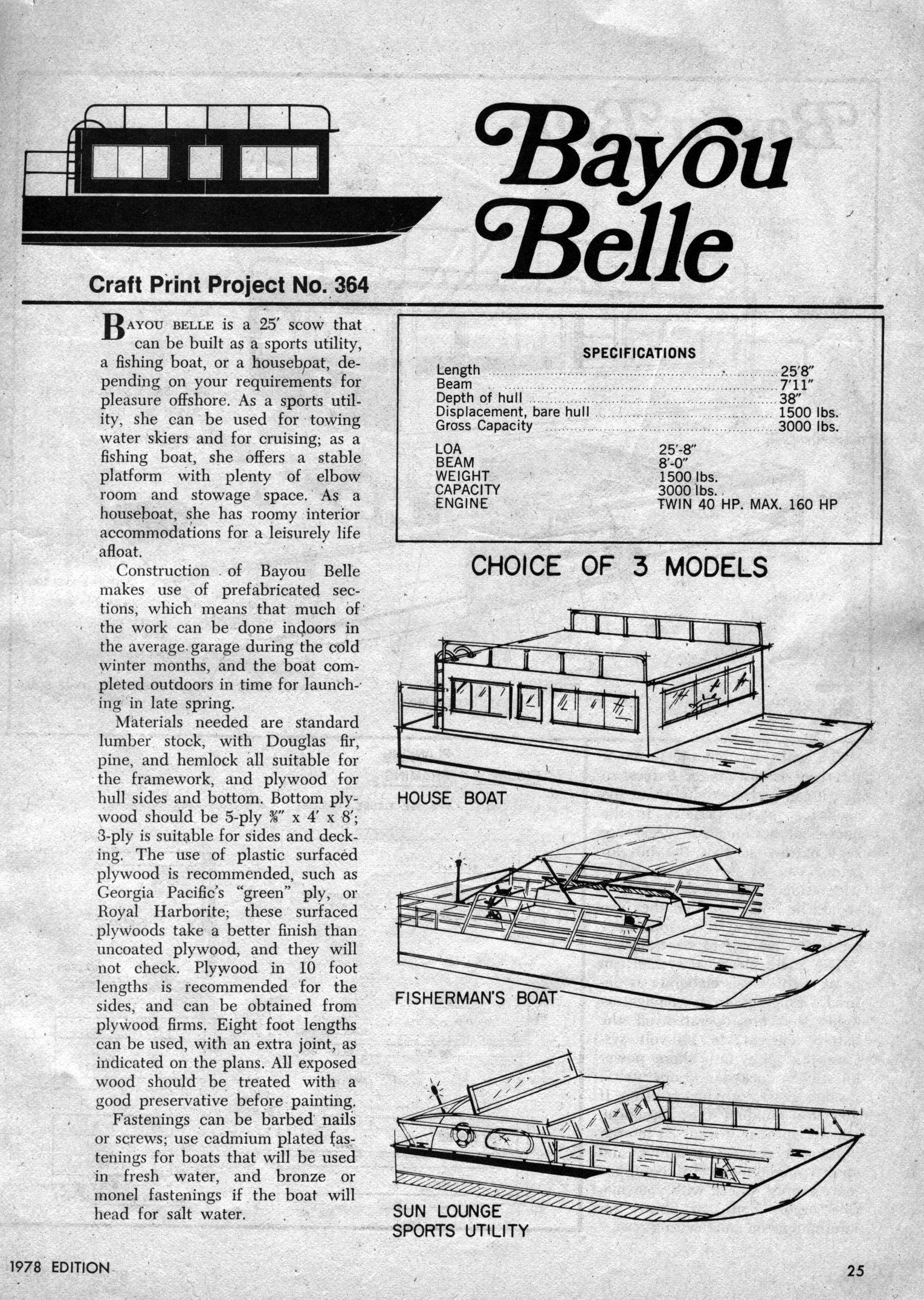 Free Plywood Boat Plans