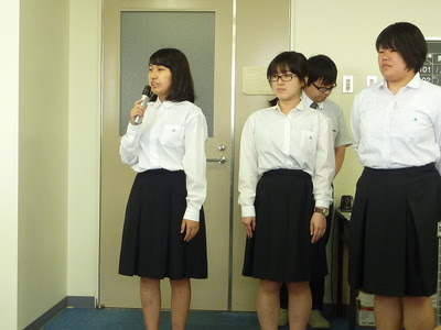 徳島市立高等学校 生徒会新役員職員への挨拶
