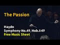 Haydn - Symphony No.49 in F minor, Hob.I:49 "La passione (The Passion)" | Free Music Sheet