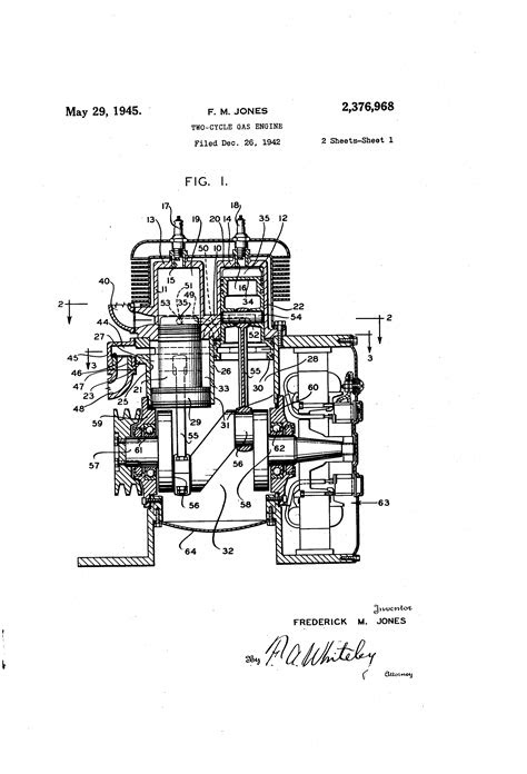 Patent US2376968 - Two-cycle gas engine - Google Patents