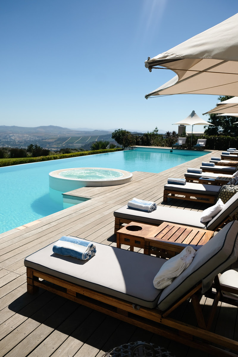 Delaire Graff pool area 