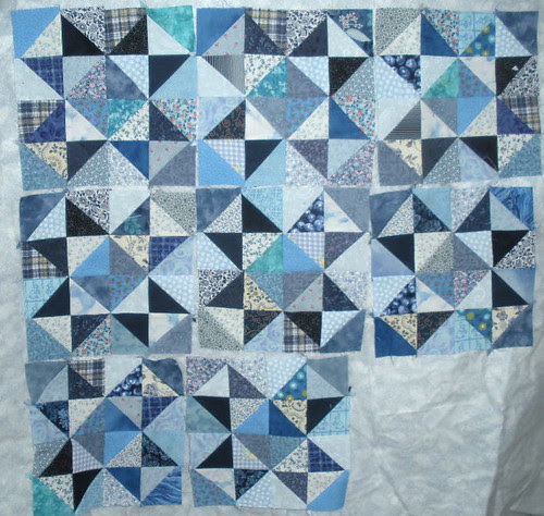 My scrappy blue stars