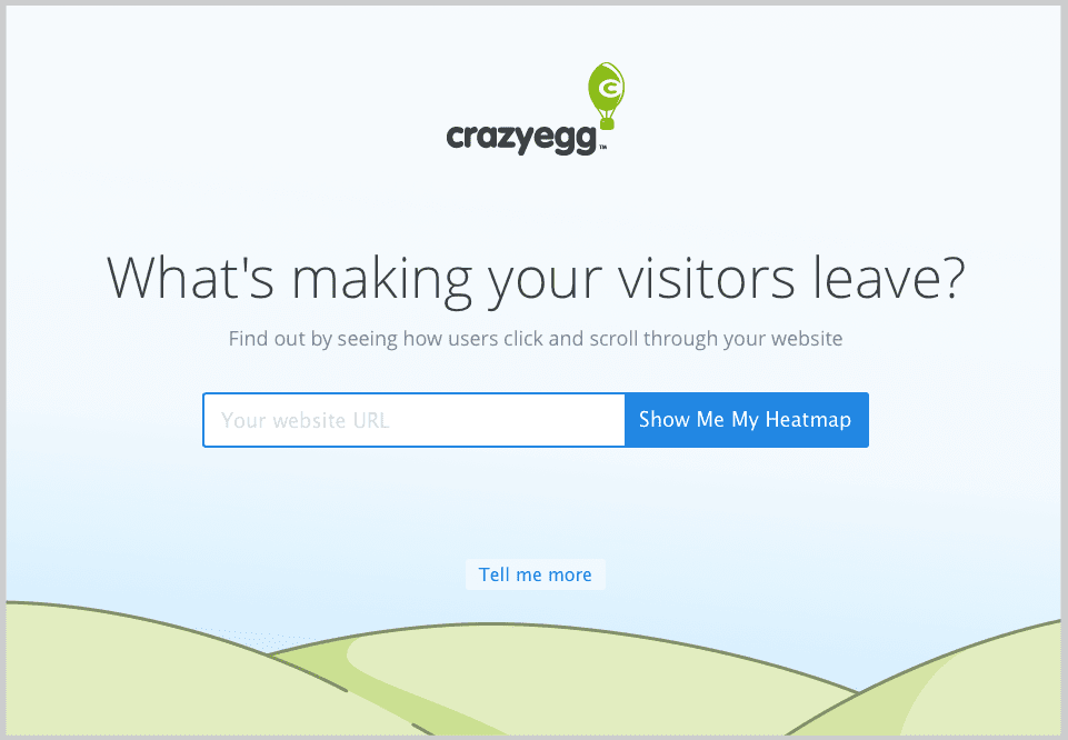Crazy Egg call to action