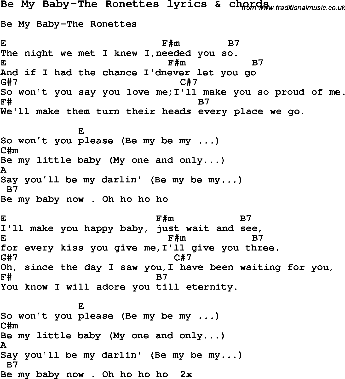 Padre Fage Teoria Basica Inconsistente Be My Baby My One And Only Baby Halar Jugueton Iluminar