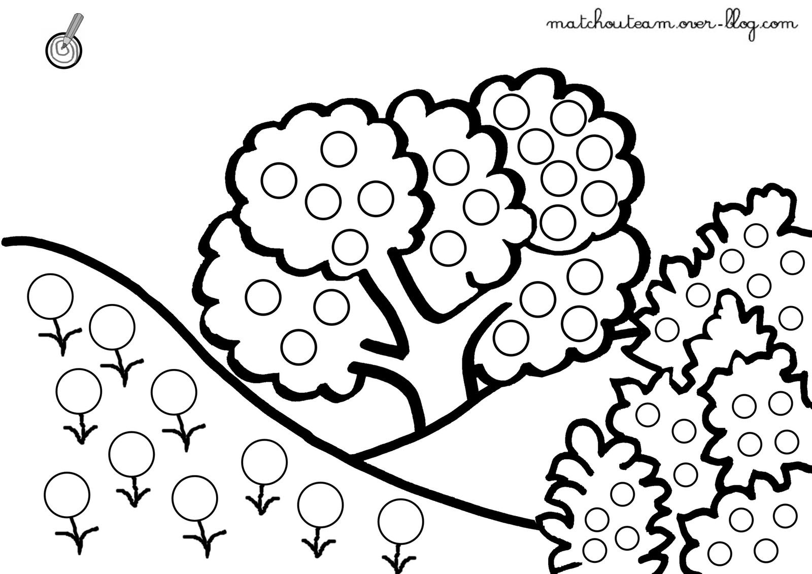 coloriage gomette spirale