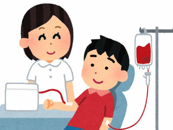 輸血しながら献血 19年06月25日のイラストのボケ ボケて Bokete