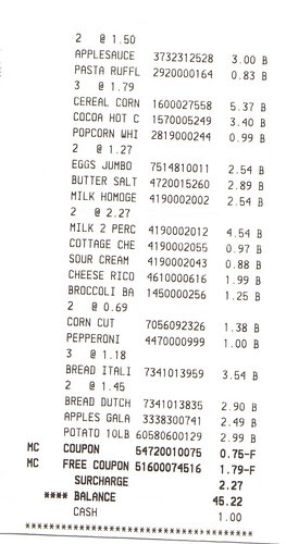2nd receipt