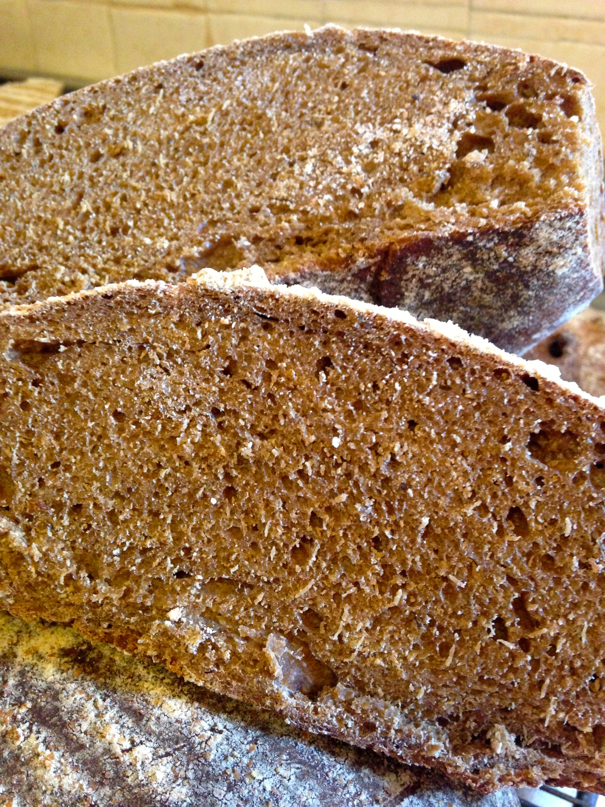 Simple recipe for rye and spelt sourdough bread with caraway seeds