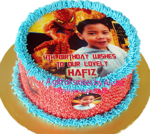 Birthday Cake Edible Image Spiderman