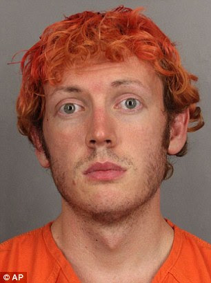 Mugshot: James Holmes, 24, is suspected of shooting dead 12 cinema-goers and wounding 58 others