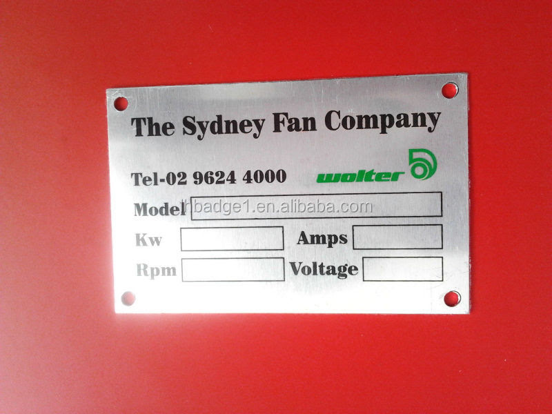 Metal Machine Label,Metal Equipment Name Plate,Metal Aluminum Logo Nameplate - Buy Metal ...