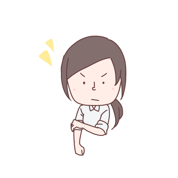 気合をいれる 女性のイラスト かわいいフリー素材が無料のイラストレイン