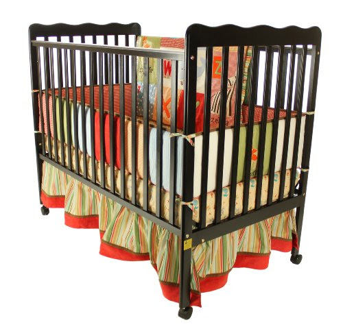 Black Friday Dream On Me Classic 2 in 1 Convertible Stationary Side Crib, Black Deals