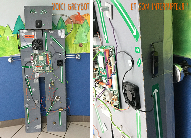 Electricité en maternelle : fabrication d'un robot dont les yeux s'allument