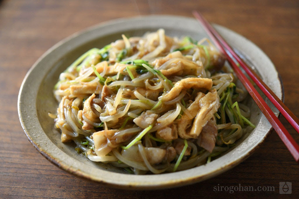 もやしと豆苗 豚肉のうま煮のレシピ 作り方 白ごはん Com