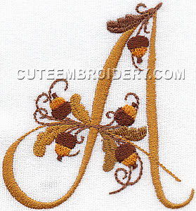 Autumn Font Cute Alphabets Embroidery Fonts
