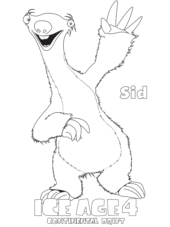 Free Ice Age Color Pages Download Free Ice Age Color Pages Png Images Free Cliparts On Clipart Library