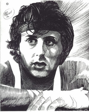 STALLONE ZONE NEWS: SLY PRINT BY MURRAY POSTELL