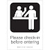 Please Sign In Before Entering / Osha notice please clean and dry your feet before entering safety sign, label or magnet.