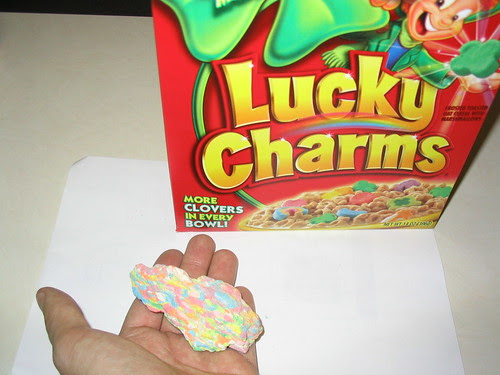 marshmallows in lucky charms. The biggest Lucky Charm