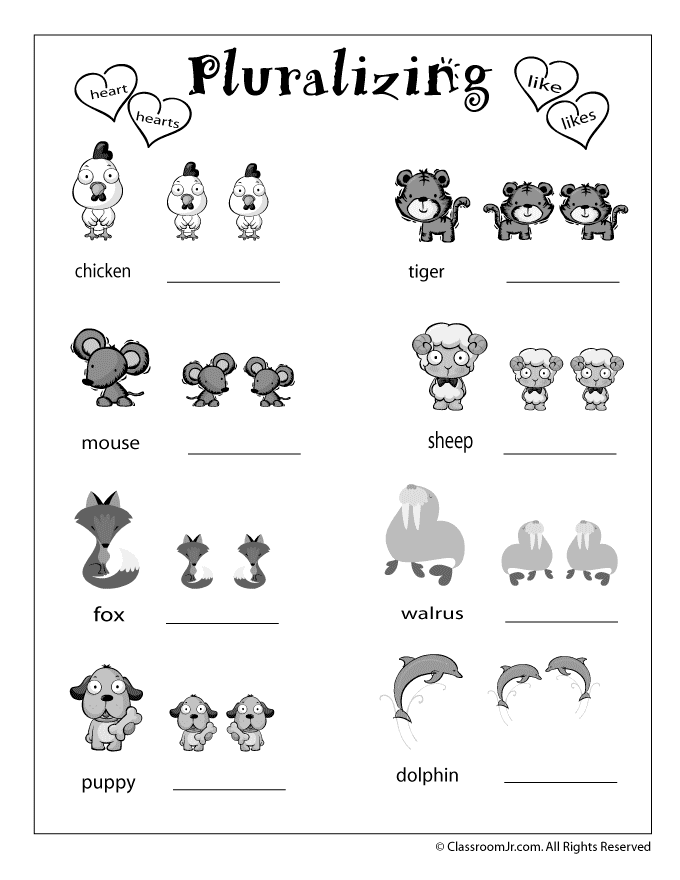 Language Arts Review Worksheets - Woo! Jr. Kids Activities