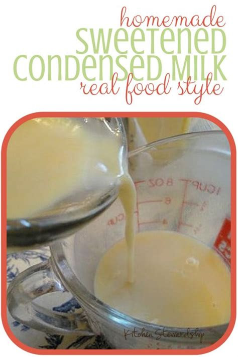 healthy homemade sweetened condensed milk recipe