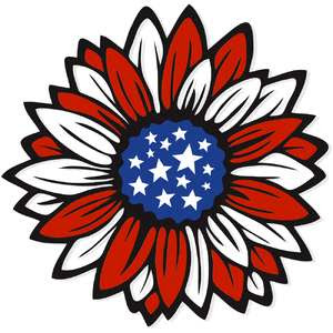 Free Free 263 American Flag Sunflower Svg Black And White SVG PNG EPS DXF File