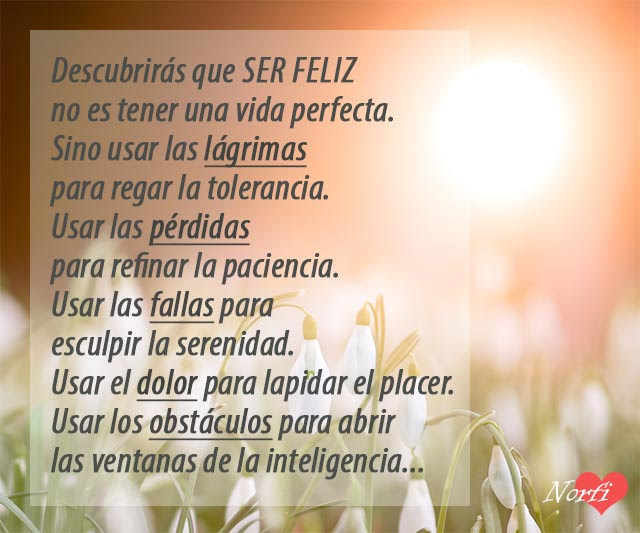 Ser Feliz, un poema para meditar y reflexionar sobre la 