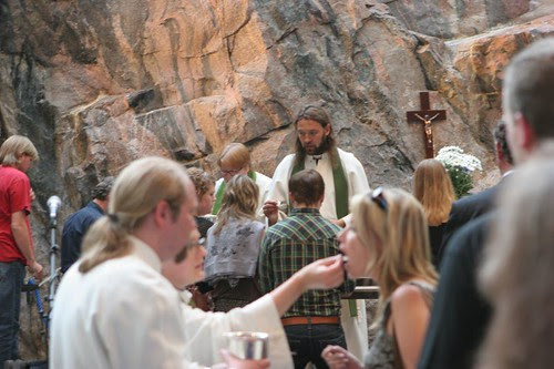 Metall mass at Temppeliaukio church