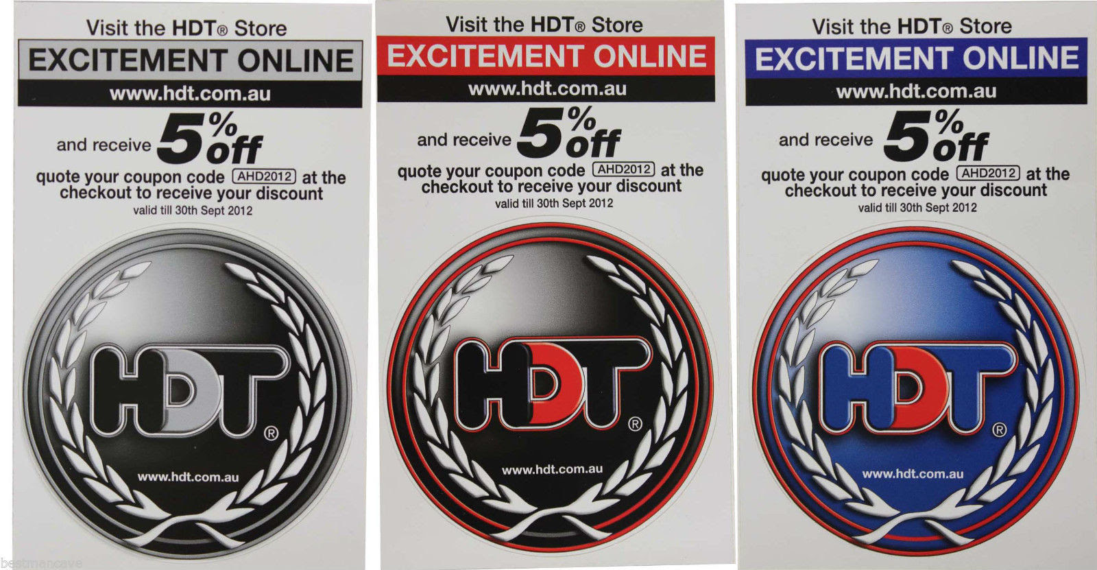 HDT Coupon Code Stickers