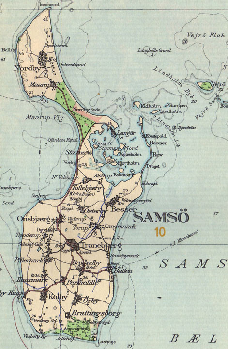 Kort Over Samsø Kort Over Samsø | stoffeerderijrozendal Kort Over Samsø