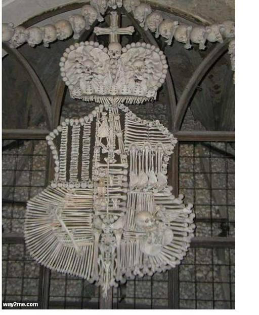 Churchmade up of humen bones  Really amazing