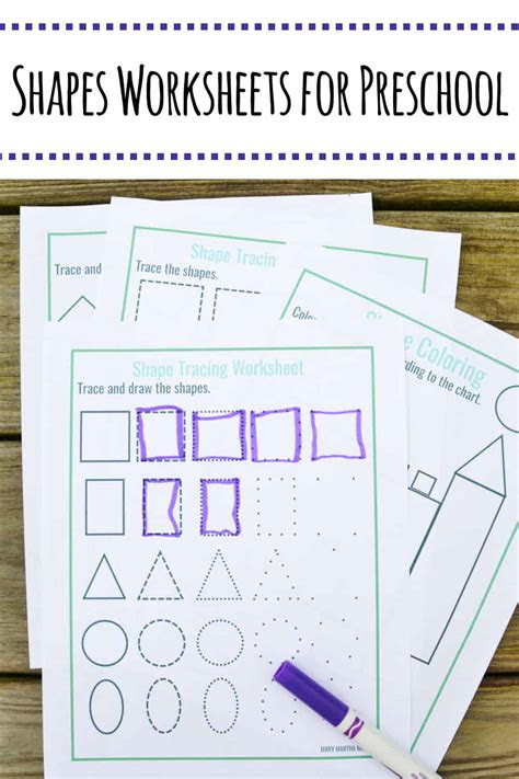  shapes worksheets for preschool free printables mary martha mama