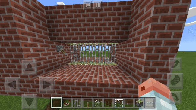 Minecraft 簡単な上下開閉式ピストンゲート ドア の作り方 Surilog
