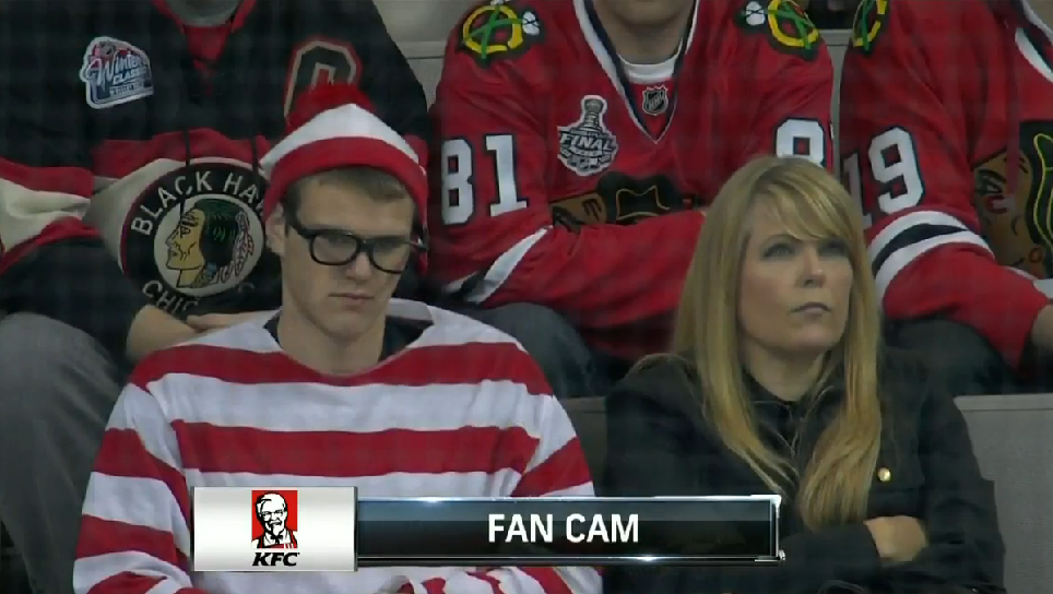 Waldo attends San Jose Sharks game