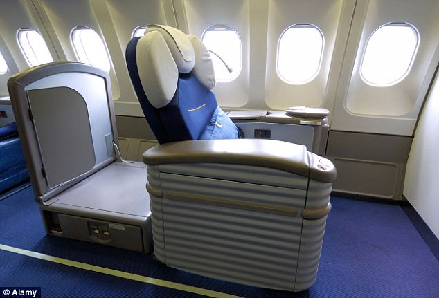 Flights of fancy: there's almost too much leg room in first class