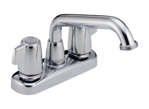 Delta 2121 Two Handle Laundry Faucet, Chrome