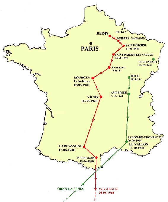 Penzini Pilote As Francais Cartes 1939 1945