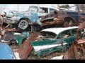 Huge Classic Car Junkyard - Wrecked Vintage Muscle Cars
