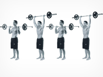 Shoulders: Military press-row