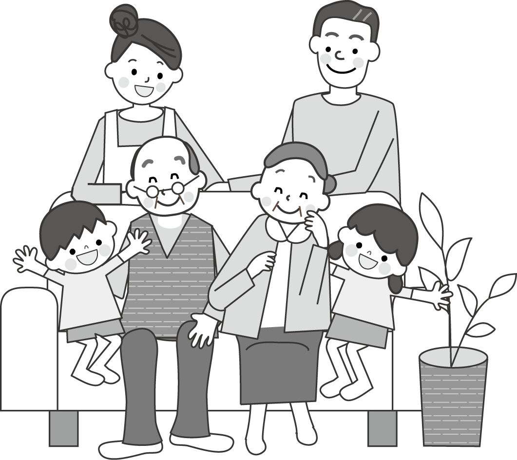 家族だんらんのイラスト 無料イラスト フリー素材