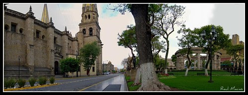 Panoramica Catedral Rotonda Centro Guadalajara Jalisco Mexico