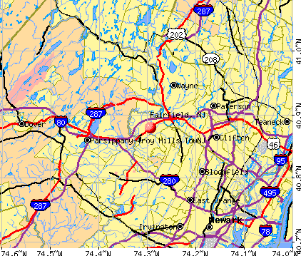 Fairfield New Jersey Map Fairfield, New Jersey (NJ 07004) profile: population, maps, real 