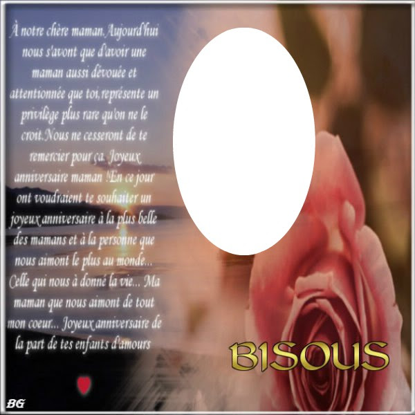 Photo Montage Joyeux Anniversaire Pour Leur Maman Avec Texte Pixiz