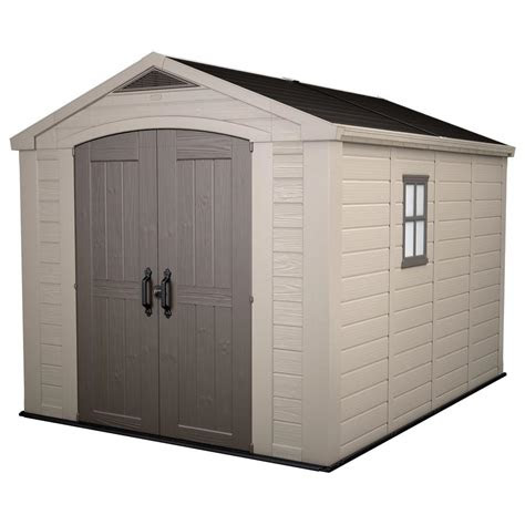 keter factor  ft   ft plastic outdoor storage shed