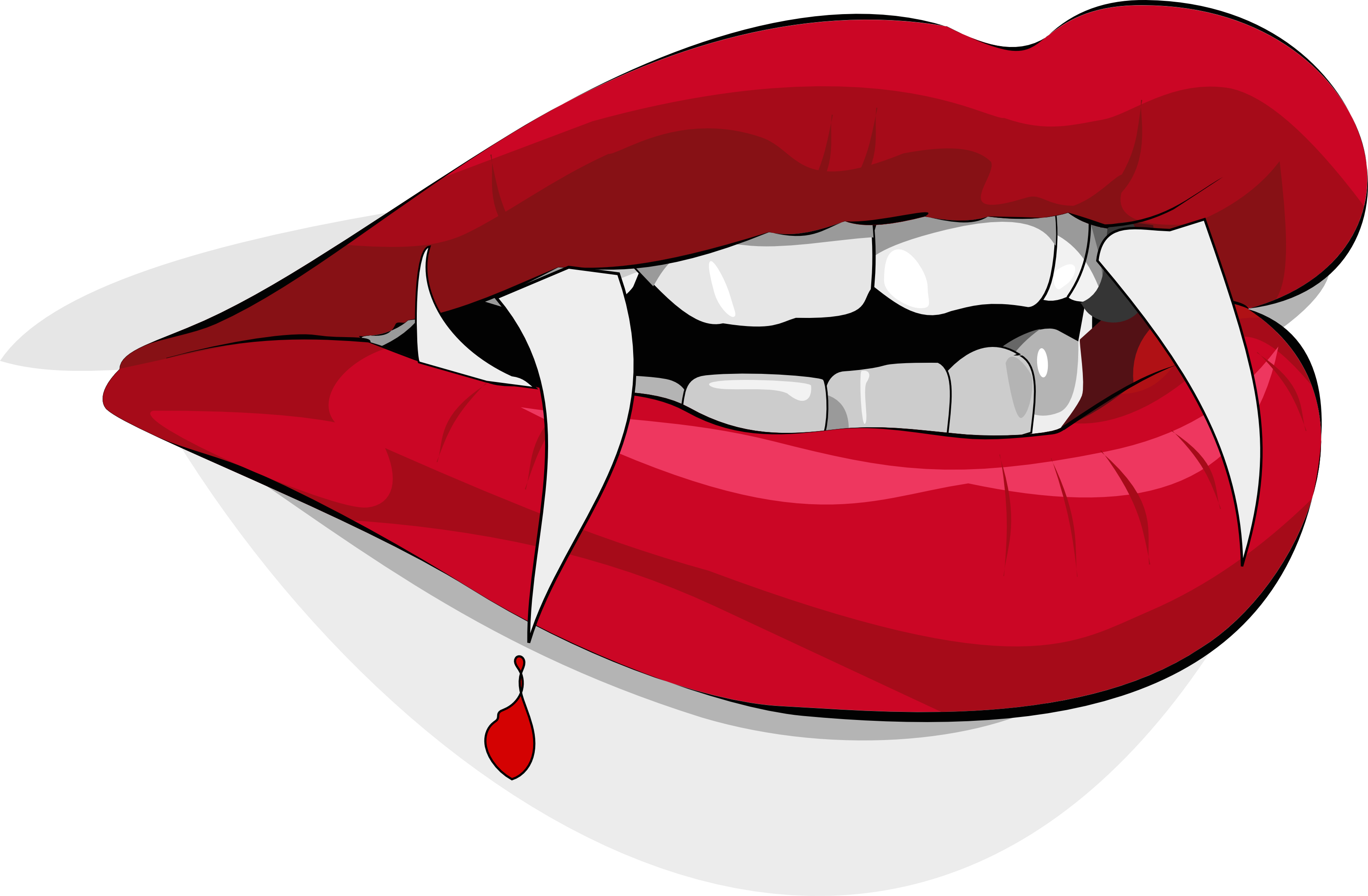 Download Bloody Vampire Lips - Free Halloween Vector Clipart ...