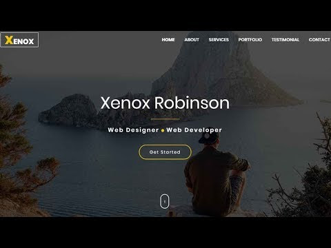 Xenox - One Page Personal Portfolio Template