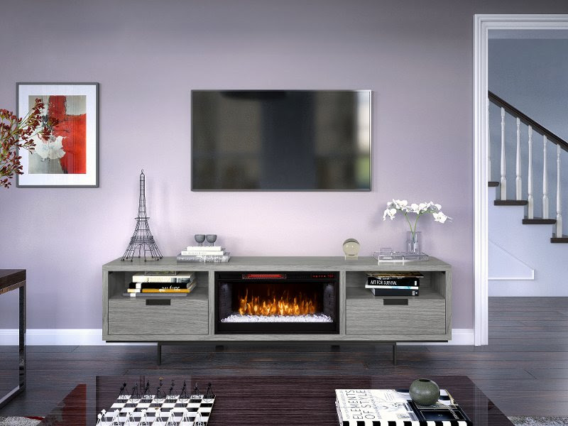 white electric fireplace tv stand big lots